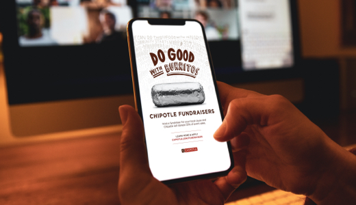 mobile virtual fundraising with chipotle